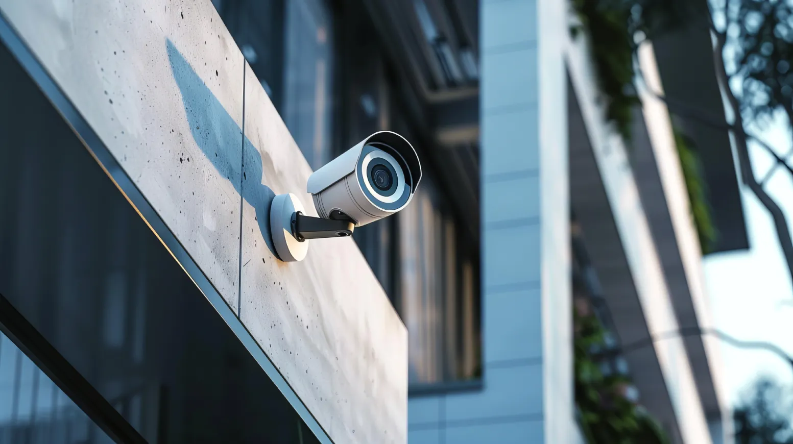 Outdoor security camera mounted on a Phoenix home exterior wall